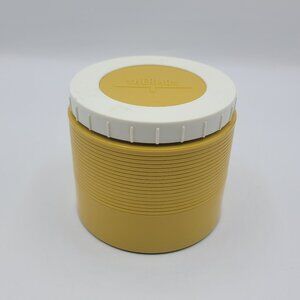 Vintage Thermos Insulated Jar #1155 Made In The USA Mustard Yellow